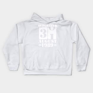 Oldometer 31 Years Old Was Born In August 1989 Happy Birthday To Me You Kids Hoodie